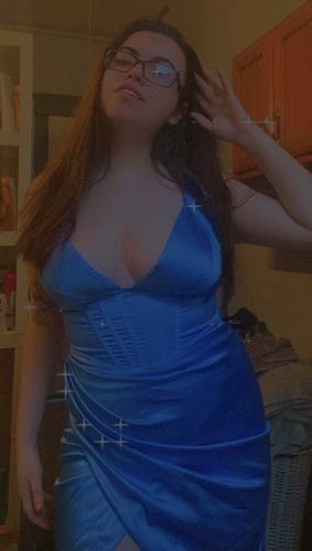 Customer photo review of Goddess Corset Dress (BLUE)