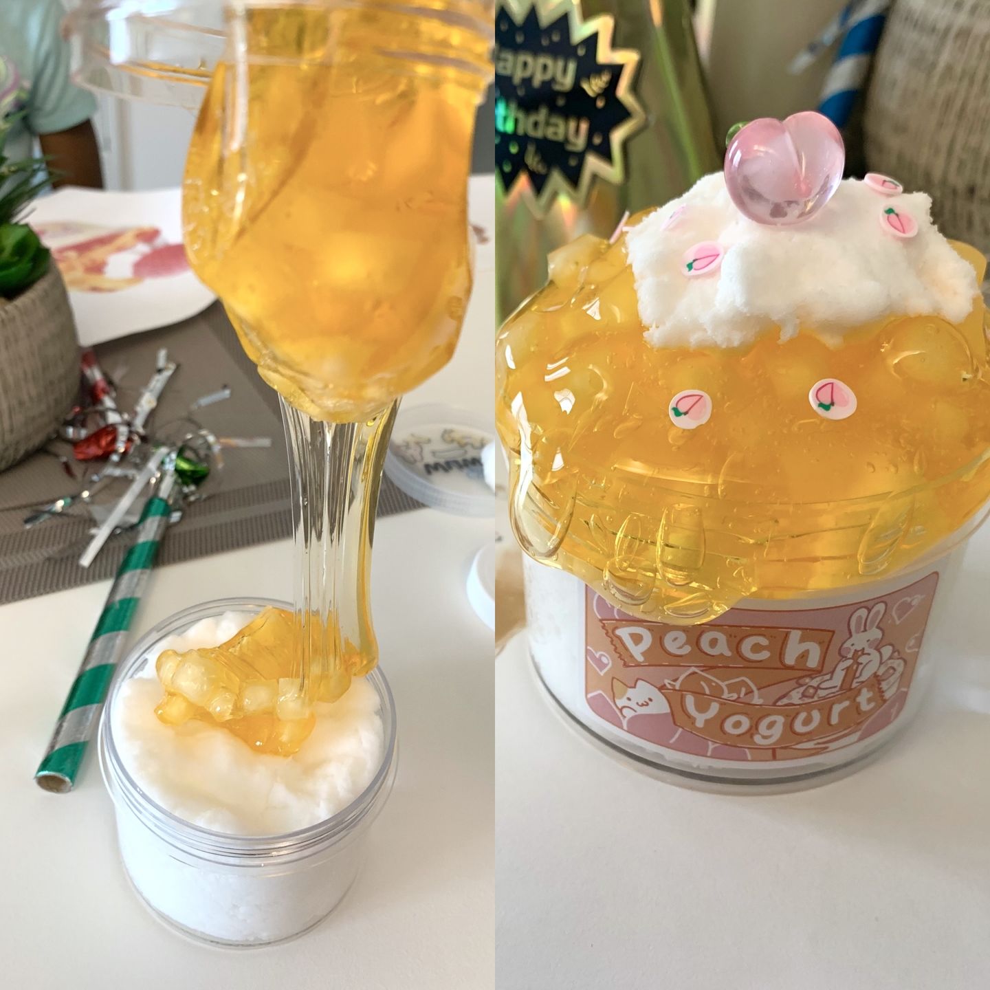 Customer photo review of Peach Yogurt