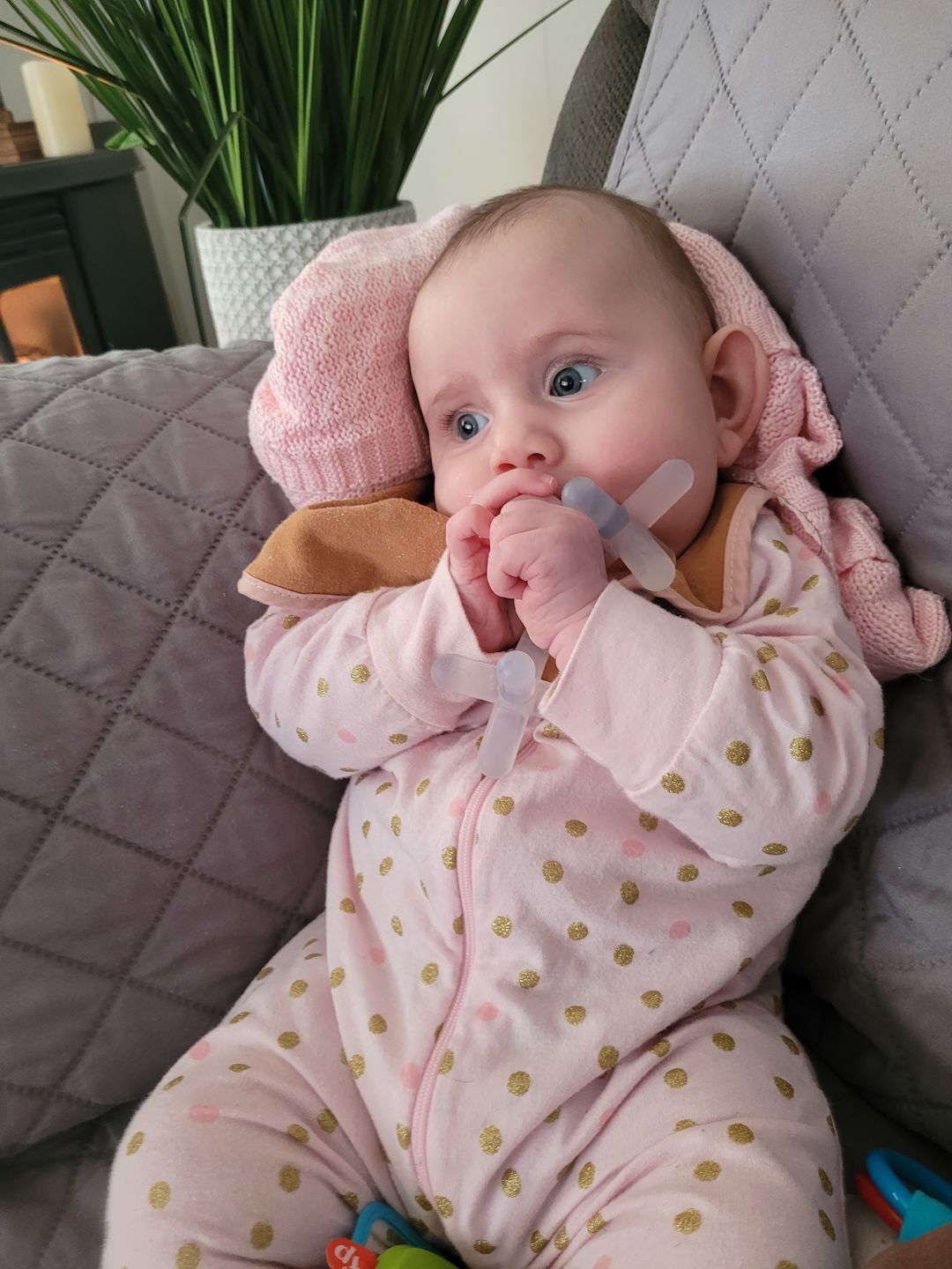 Customer photo review of moonjax® baby teether