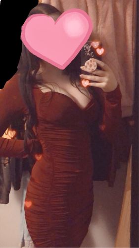 Customer photo review of Cupid Dress (BURGUNDY)