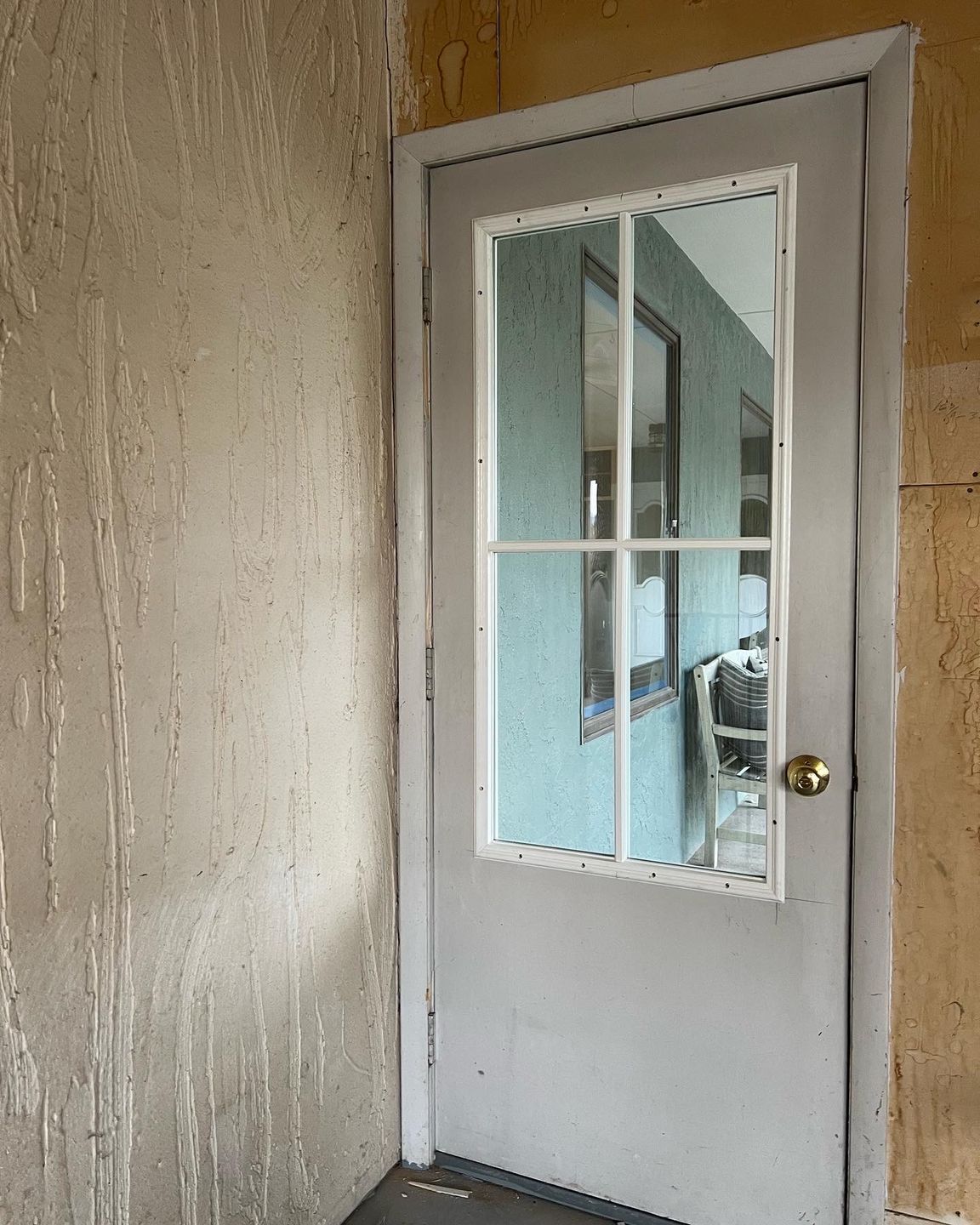 Customer photo review of Clear 4 Lite Glass and Frame Kit (3/4 Lite 22" x 48" Glass Size)