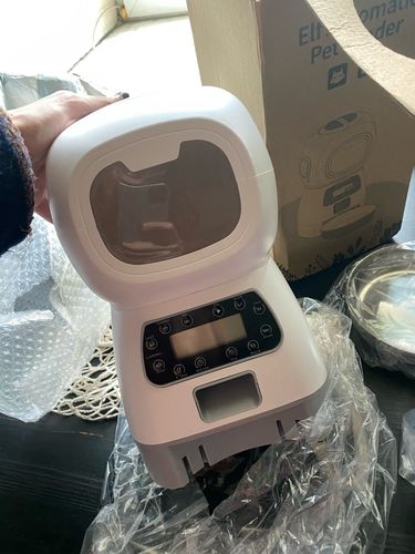 Customer photo review of 3.5L Automatic Pet Feeder Smart Food Dispenser For Cats Dogs Timer Stainless Steel Bowl  Auto Dog Cat Pet Feeding Pet Supplies