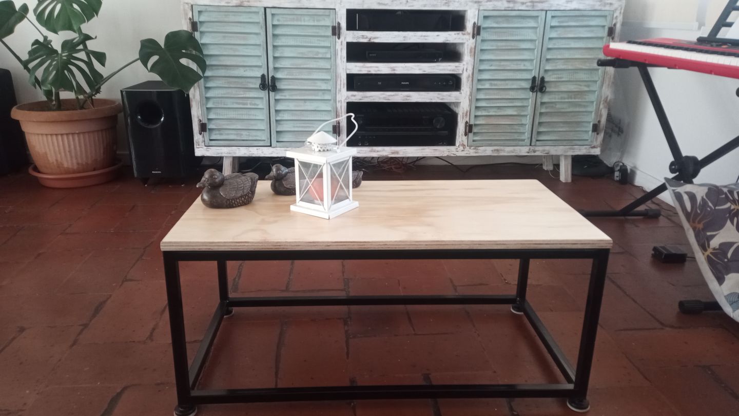 Customer photo review of Mesa de Centro NEGRA 80 x 40 Rectangular MIMA