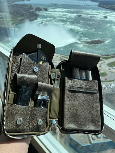 Customer photo review of Caiman Leather Cigar Organizer