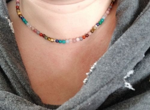 Customer photo review of Master Healer 4mm Healing Necklace