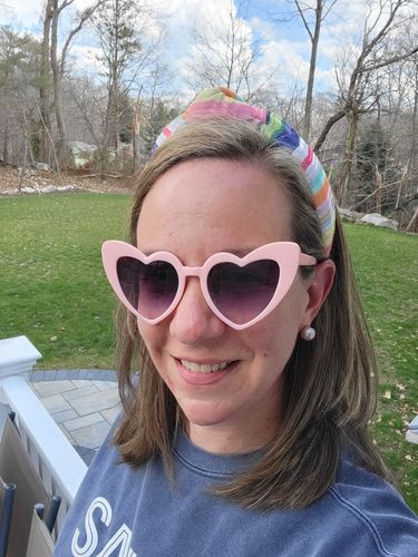Customer photo review of LELE SADOUGHI X ATLANTIC-PACIFIC VIBRANT STRIPED KNOTTED HEADBAND