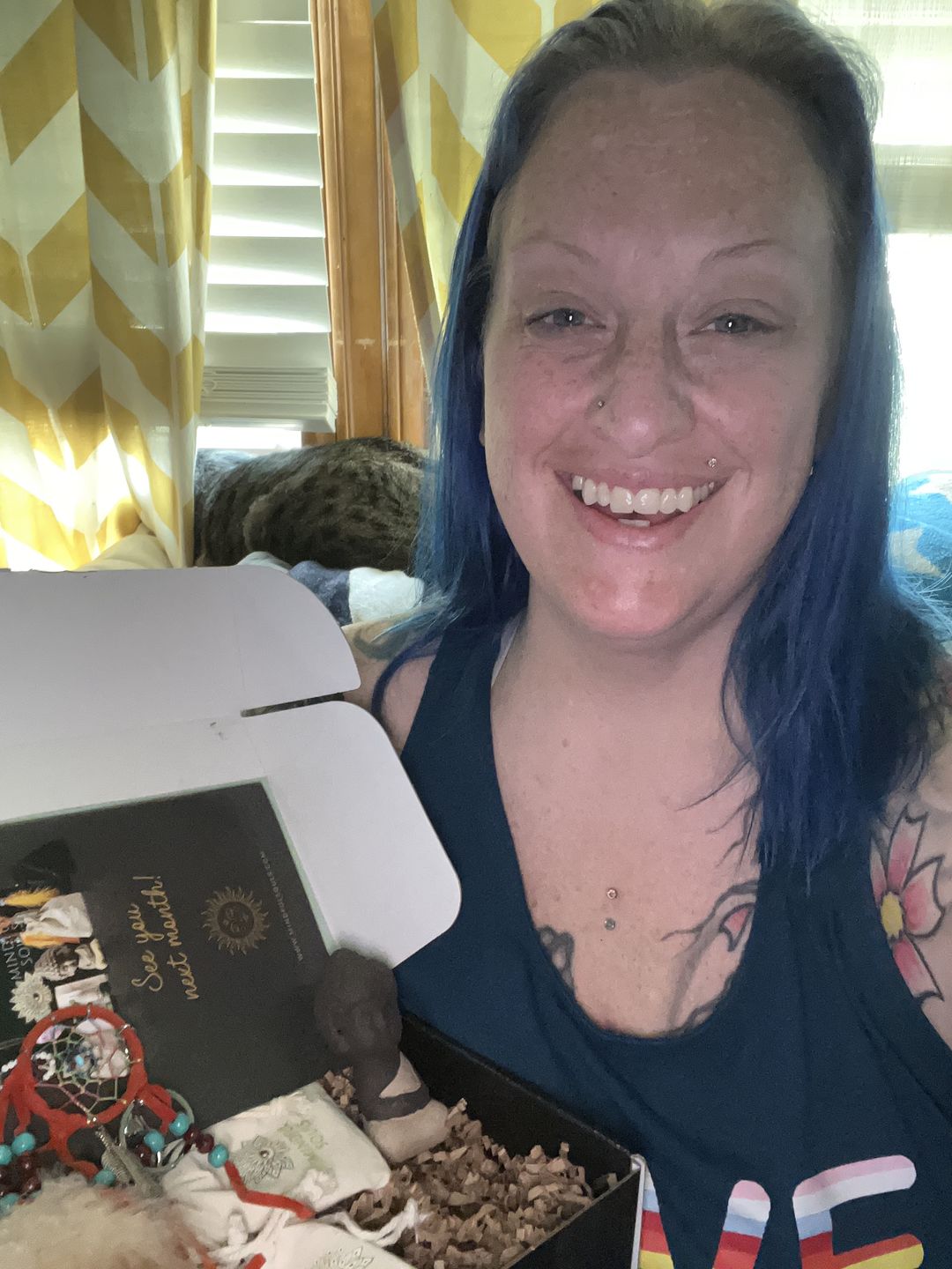Customer photo review of 7 Chakra Natural Gemstone Tassel