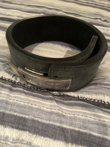 Customer photo review of PR Powerlifting 13mm Belt w/ Lever Buckle - Grey/Black