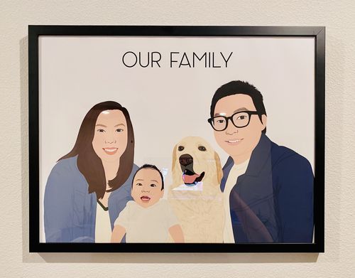 Customer photo review of Custom Fur-mily Portrait