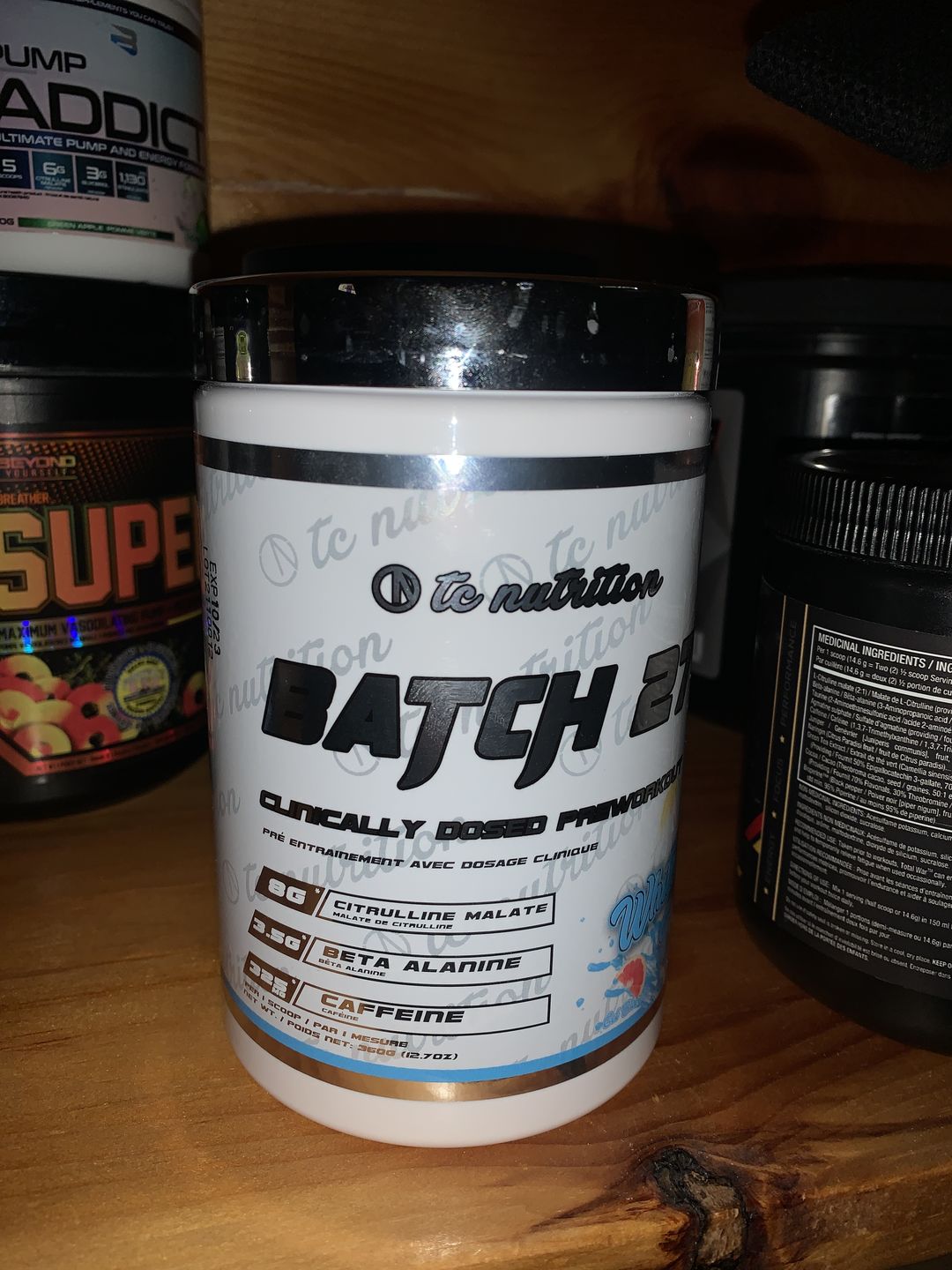 Customer photo review of TC Nutrition - Batch 27 Pre Workout 360g