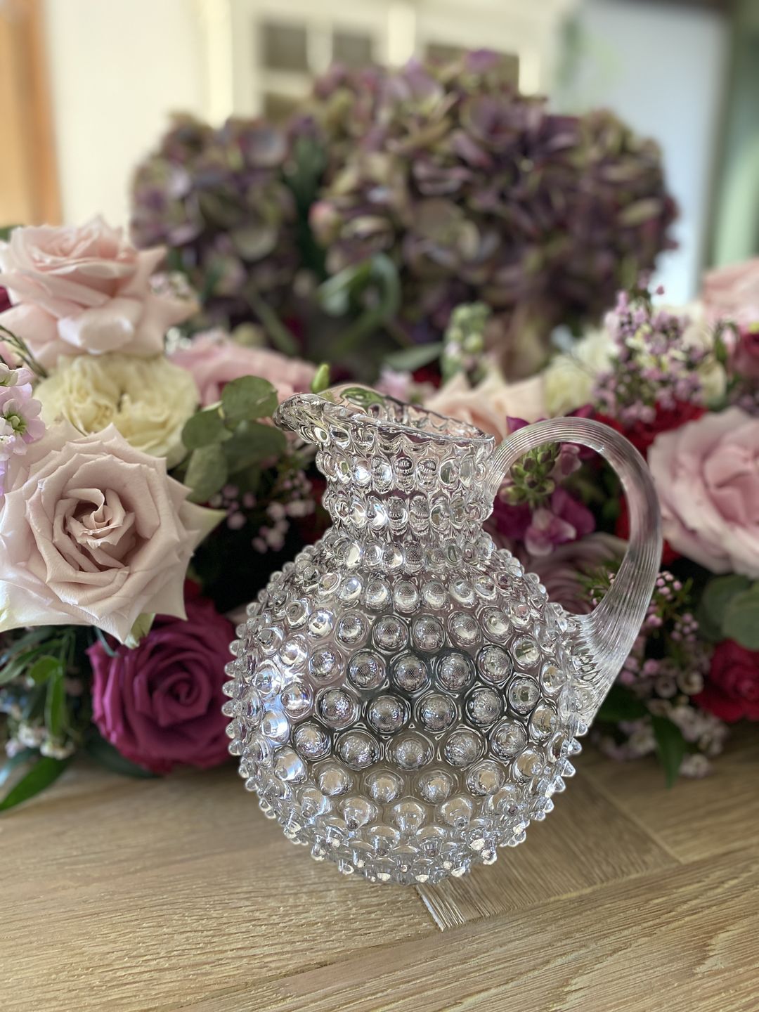 Customer photo review of Crystal Hobnail Jug