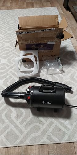 Customer photo review of 2800W Power Hair Dryer For Dogs Pet Dog Cat Grooming Blower Warm Wind Secador Fast Blow-dryer For Small Medium Large Dog Dryer