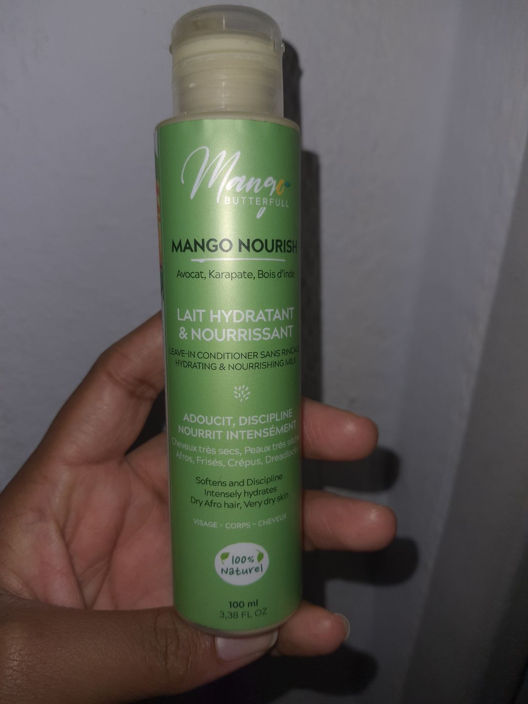 Customer photo review of Lait hydratant et nourrissant - NOURISH