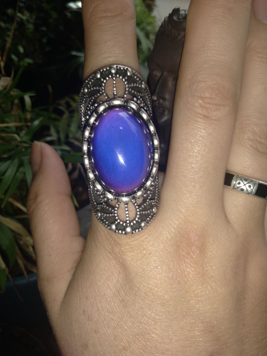 Customer photo review of Empowering New-Age Mood Ring