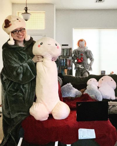 Customer photo review of PeePee The Big Penis Plush