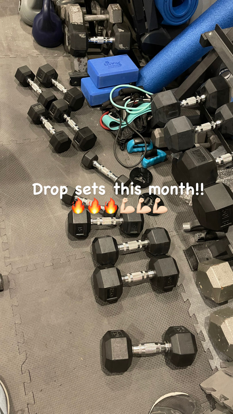 Customer photo review of RitFit Rubber Hex Dumbbell Set 10-60 lbs