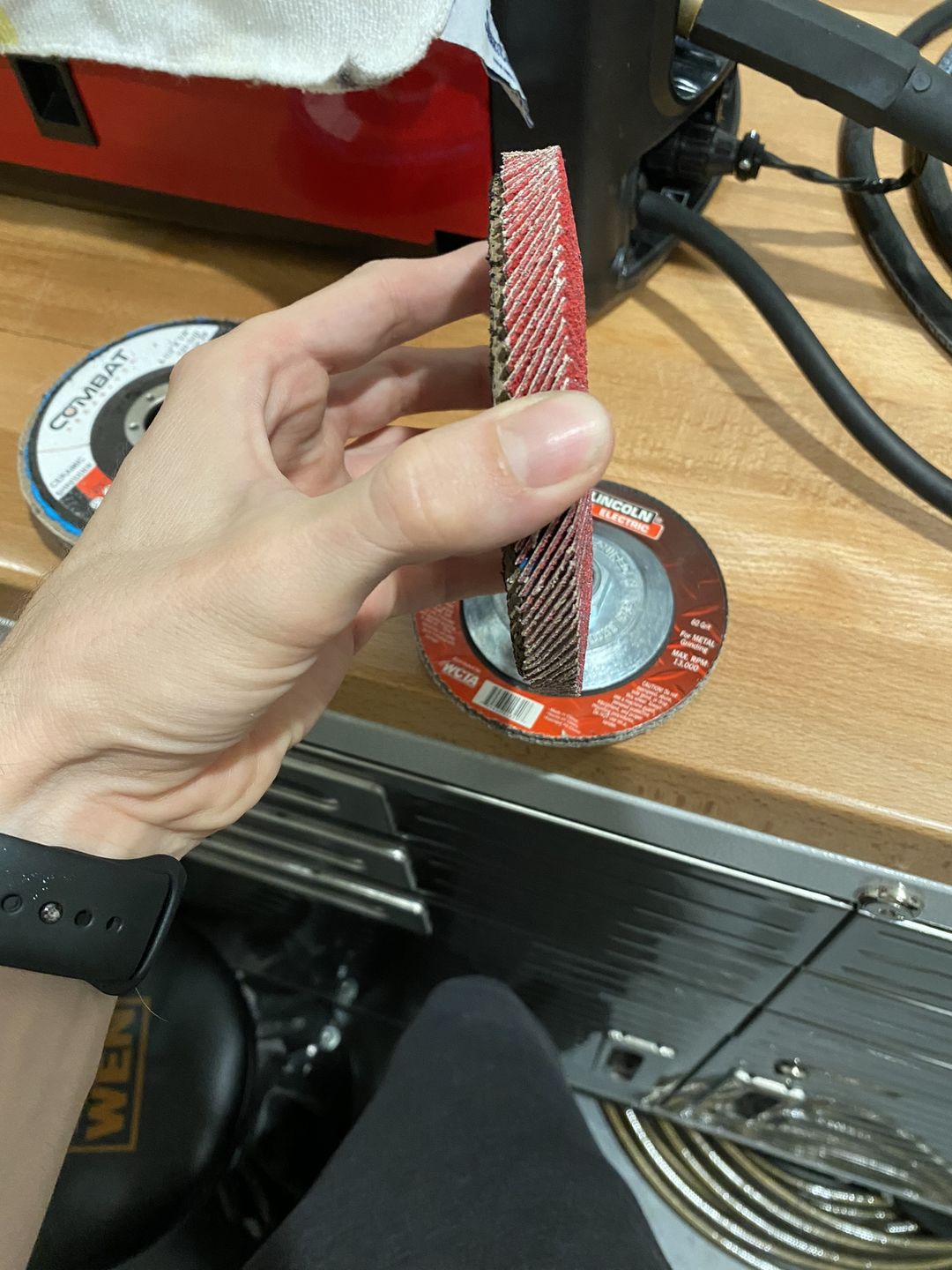Customer photo review of Ceramic Shredder Flap Discs 4-1⁄2" x 7⁄8" (Type 29) 5X LIFE!