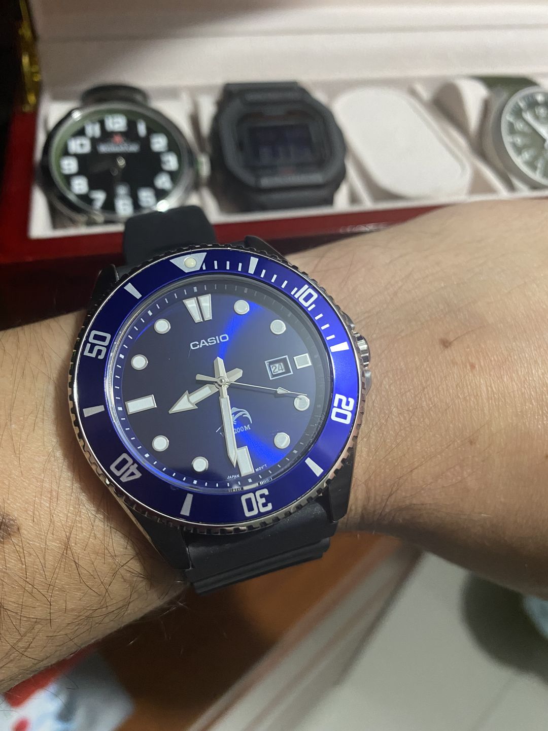 Customer photo review of Reloj Casio Submariner Marlin Duro MDV-106B-2AVCF Azul Buceo [EXCLUSIVO]