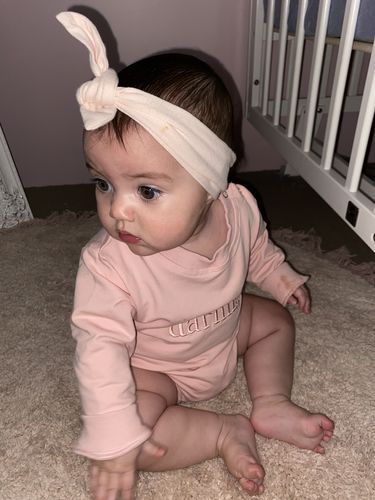 Customer photo review of Darling Romper - Pink