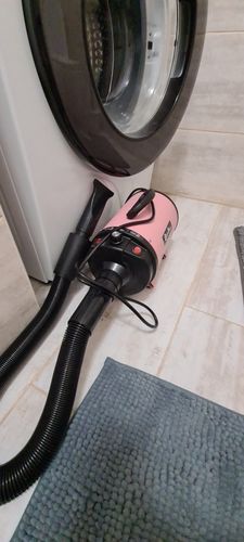 Customer photo review of 2800W Power Hair Dryer For Dogs Pet Dog Cat Grooming Blower Warm Wind Secador Fast Blow-dryer For Small Medium Large Dog Dryer