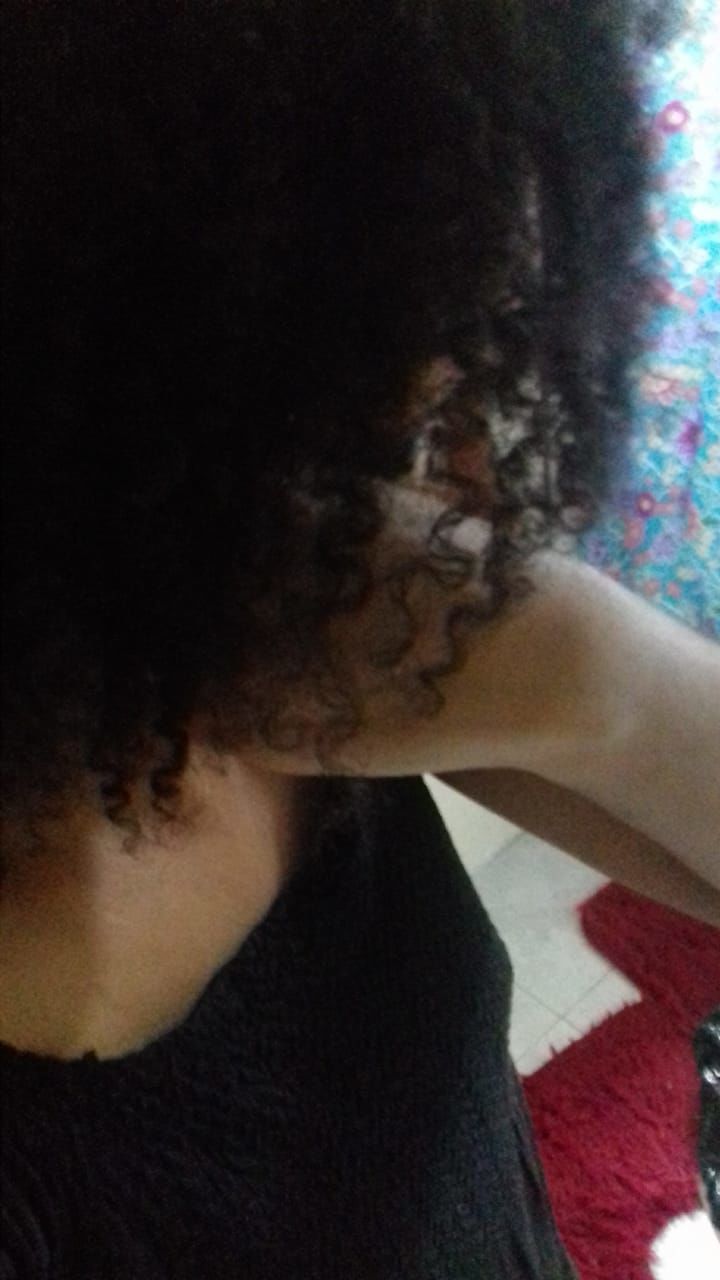Customer photo review of STRENGTHEN Protein + Moisture Balancing Deep Conditioner