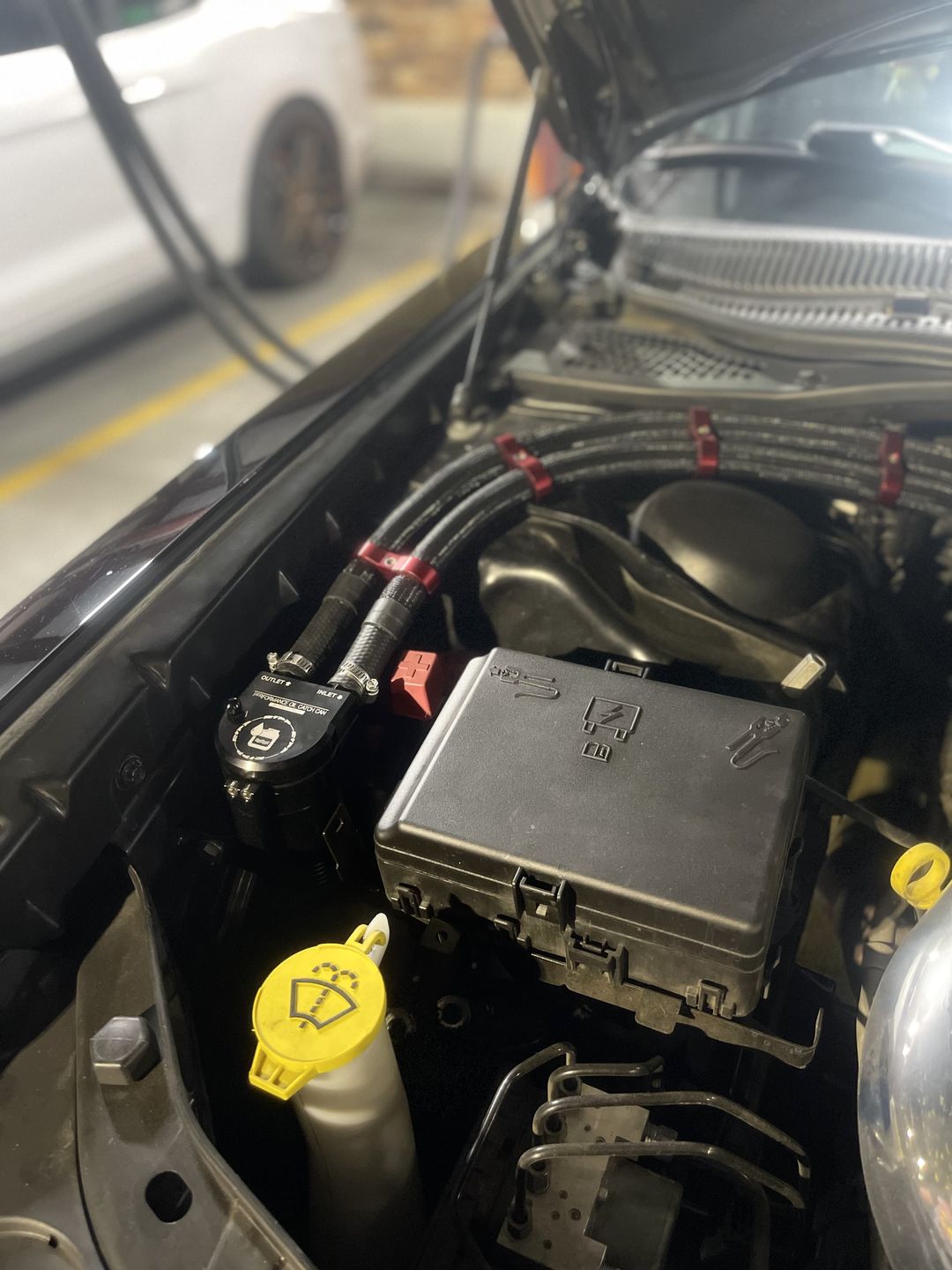 Customer photo review of NON SUPERCHARGED Charger/Challenger/300 Catch Can Kit