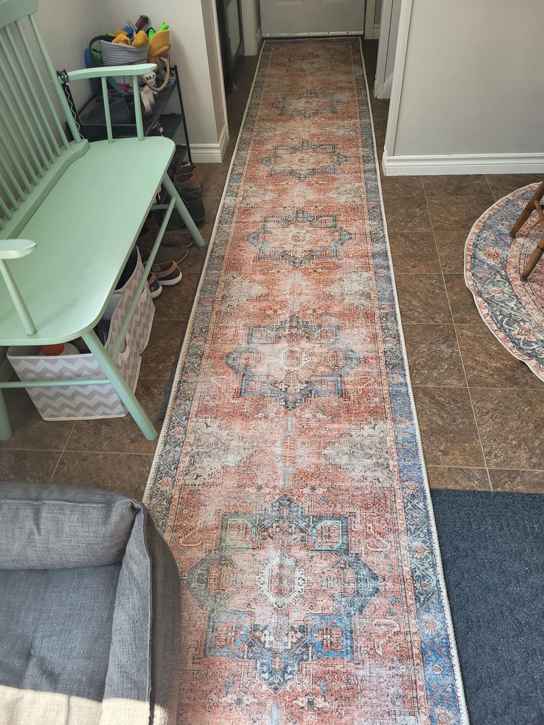 Customer photo review of Distressed Vintage Cezanne Terracotta Sky Runner