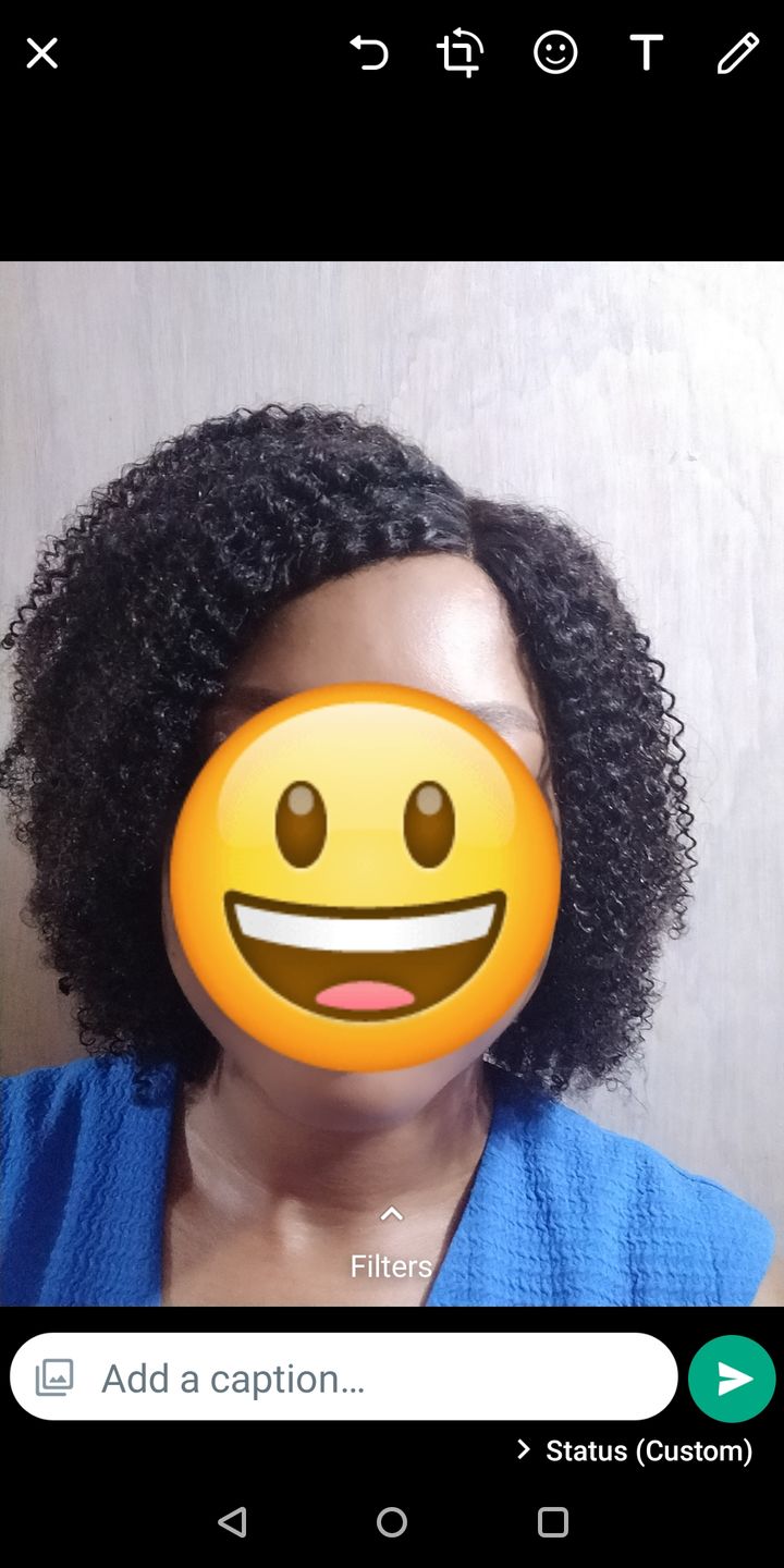 Customer photo review of Joie - Kinky Curly HD Invisible Lace 5X5 Lace Closure Wig