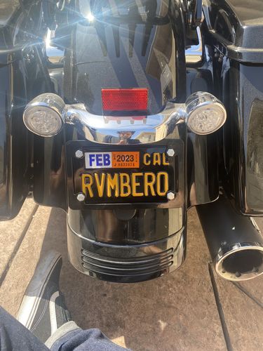 Customer photo review of 1966 CALIFORNIA MOTORCYCLE LICENSE PLATE 4"x7" (100mm x 180mm)