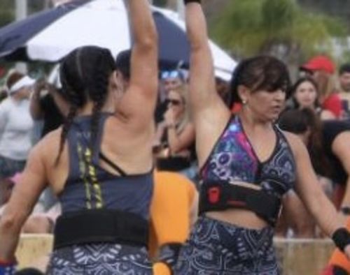 Customer photo review of Weightlifting Nylon Belt Sparkle