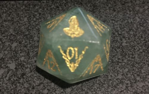 Customer photo review of Mystery DnD Dice Set Mystery Box
