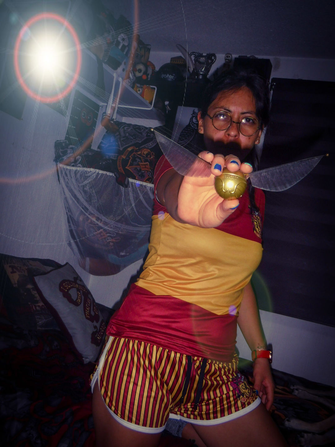 Customer photo review of Conjunto Uniforme Quidditch Gryffindor
