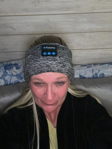 Customer photo review of HexoSleep™ Bluetooth Headphones Sleep Mask