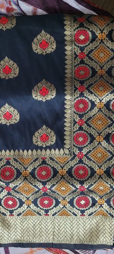 Customer photo review of Onyx Black Banarasi Saree