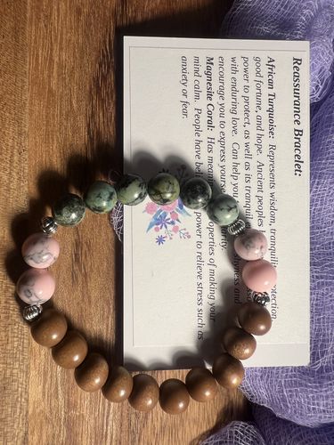 Customer photo review of 15.5" natural 6mm/8mm/10mm green moss Agate Round beads
