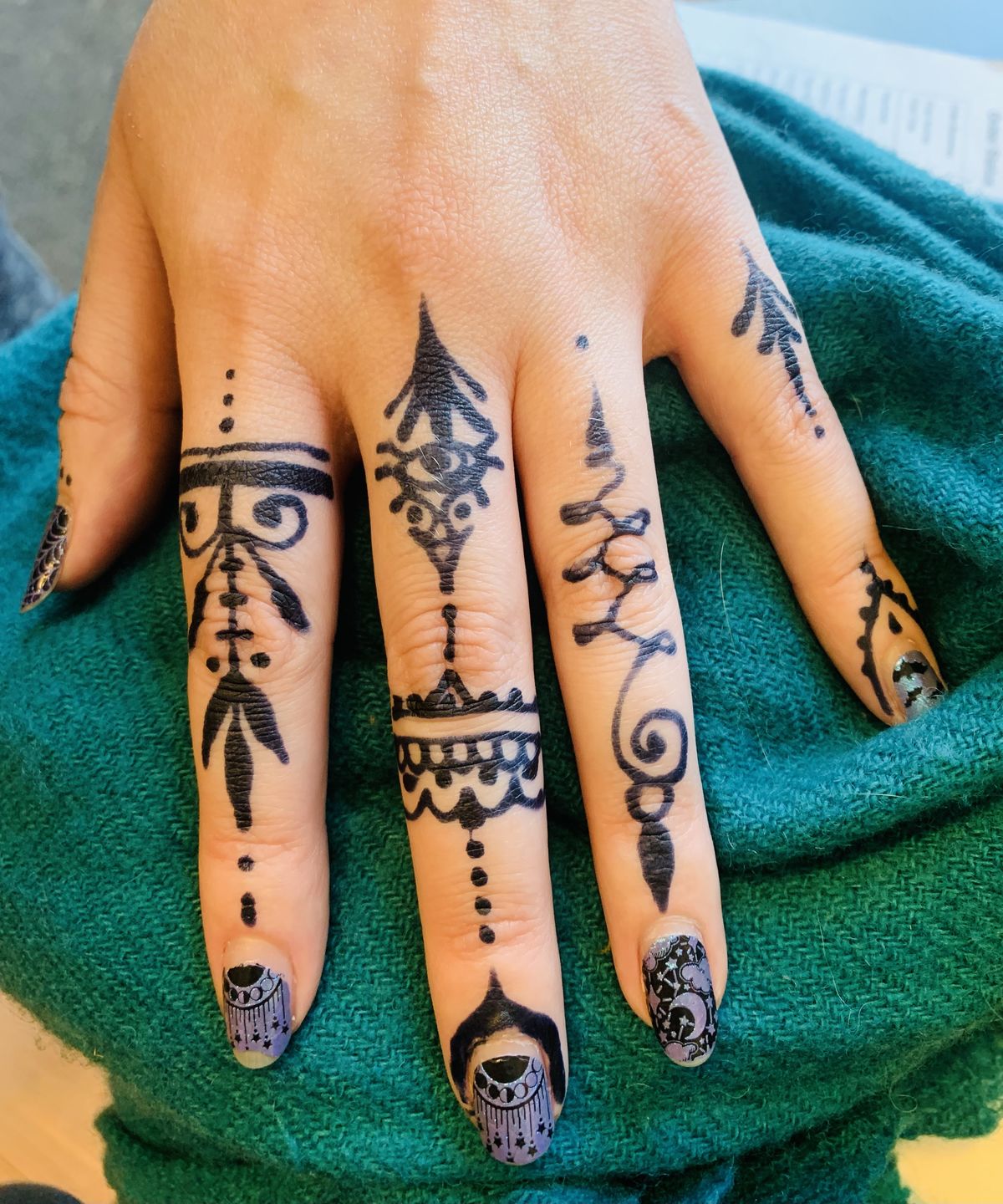 Customer photo review of 1 oz. Jagua tattoo gel combo kit