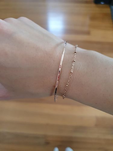 Customer photo review of The Hammered Bangle