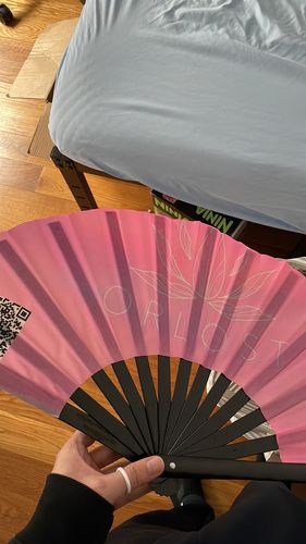 Customer photo review of Custom Hand Fan
