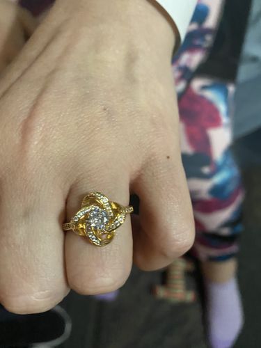 Customer photo review of Celtic Knot™ 18K Yellow Gold Ring