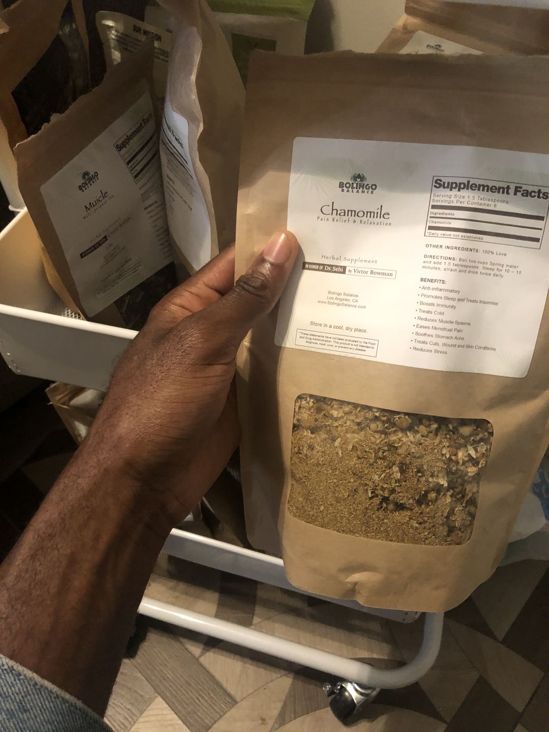 Customer photo review of Raw Chamomile