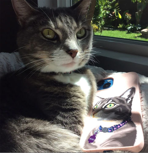 Customer photo review of Eco-Friendly Pet custom phone case