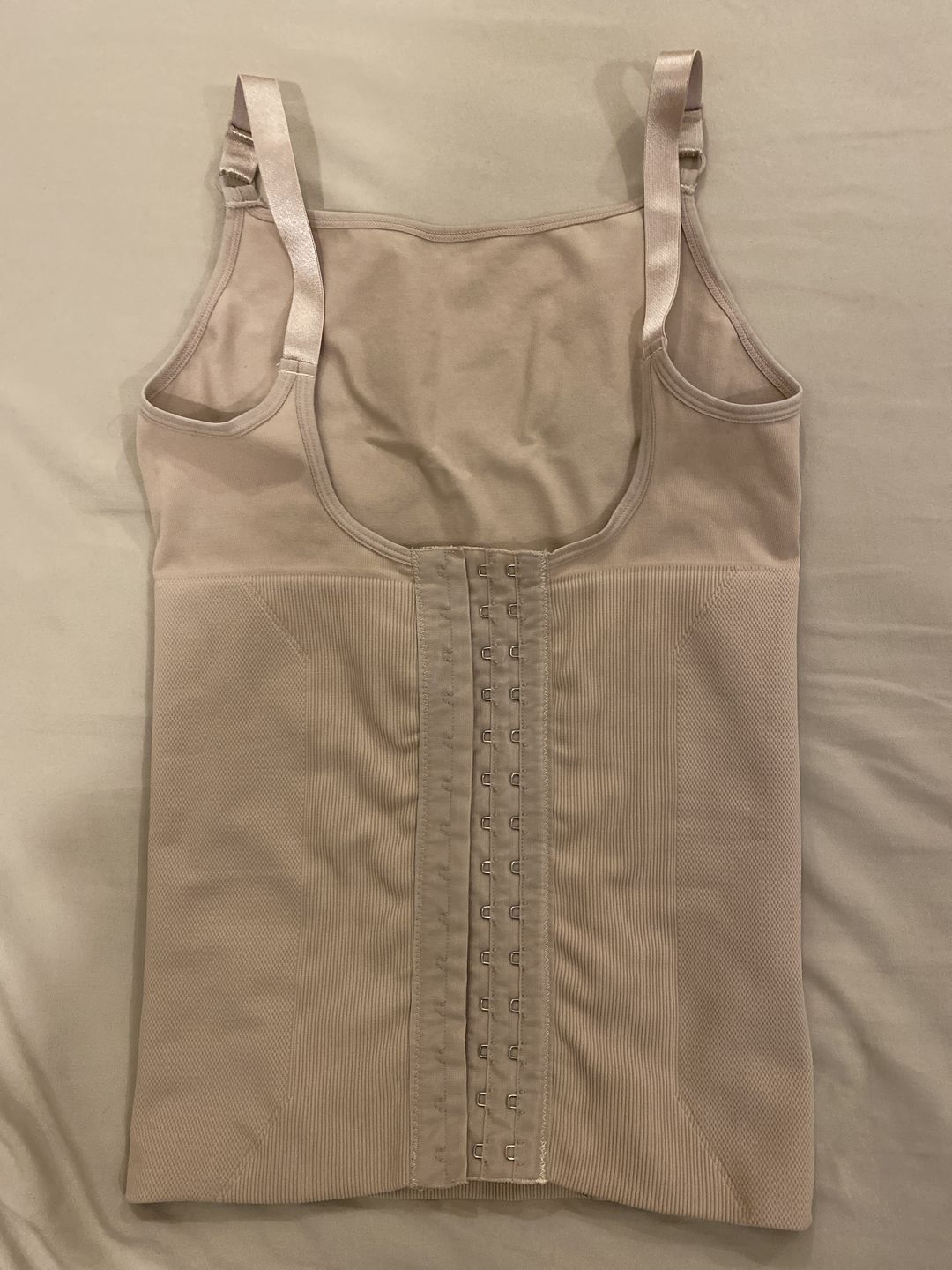 Customer photo review of Microfiber Shoulder Straps Back Support Waist and Abdomen Control Corset