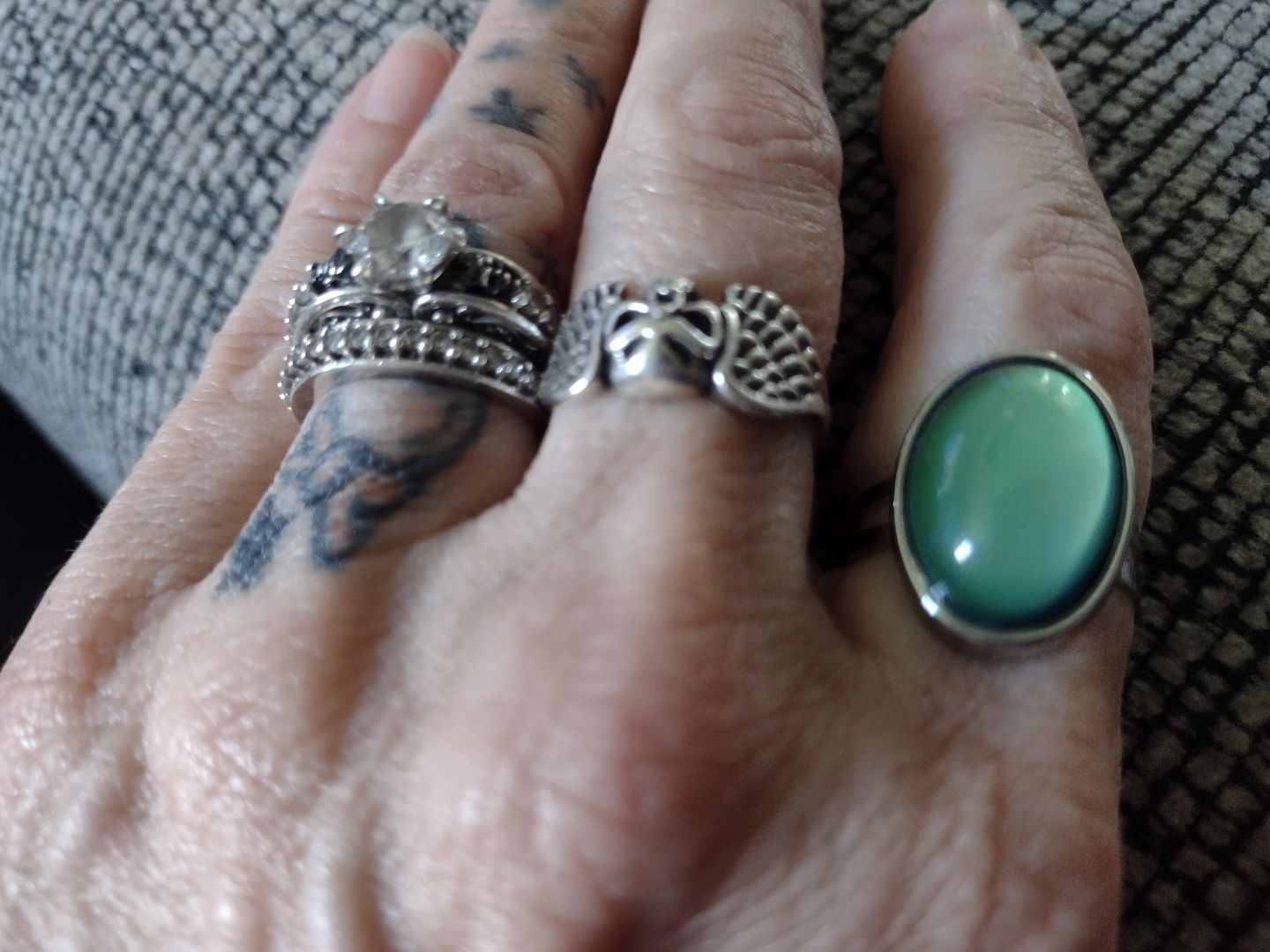 Customer photo review of Oval Mood Ring