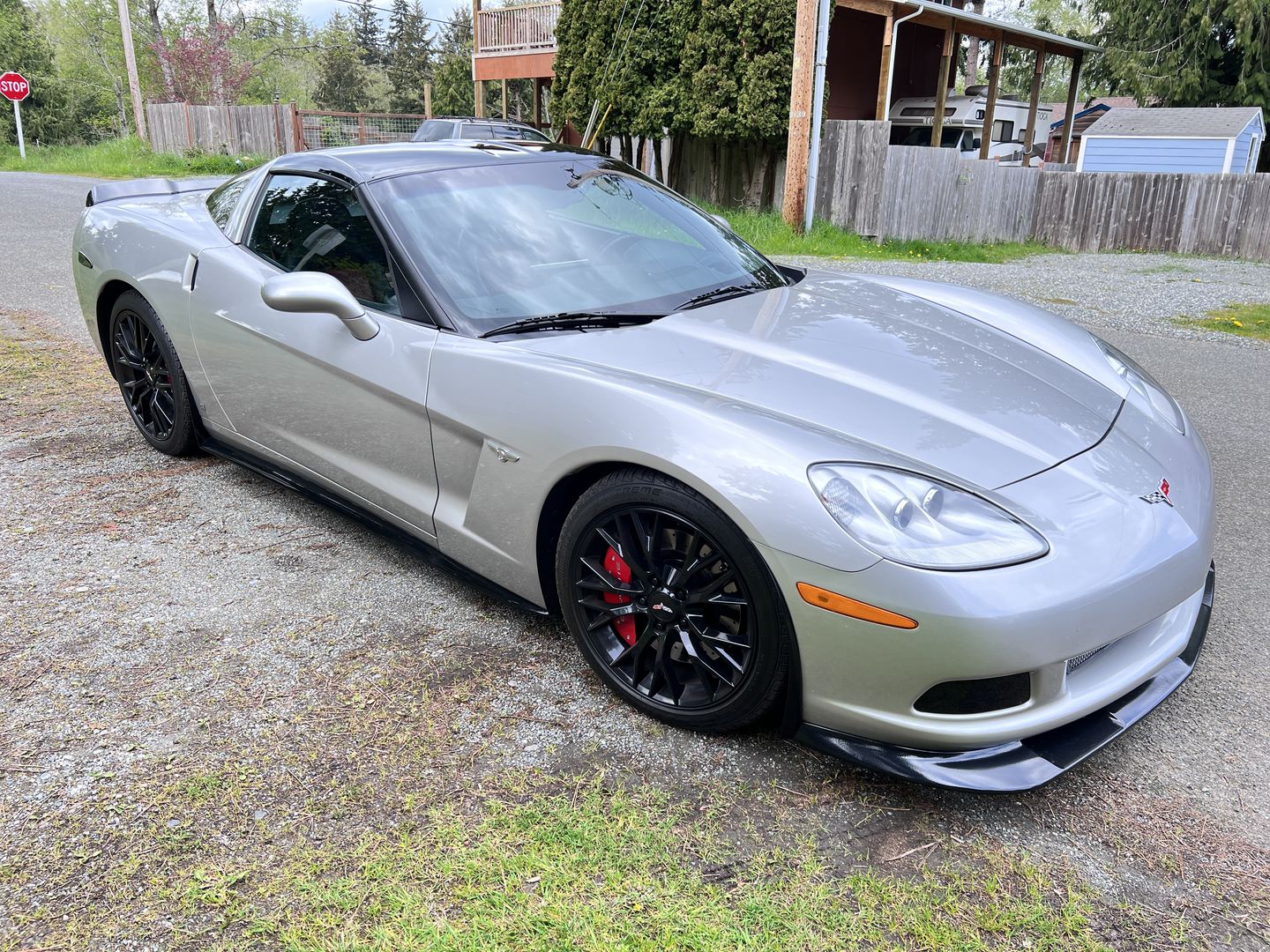 Customer photo review of Corvette C6 Base Side Skirts Rocker Panels | ZR1 Conversion Package
