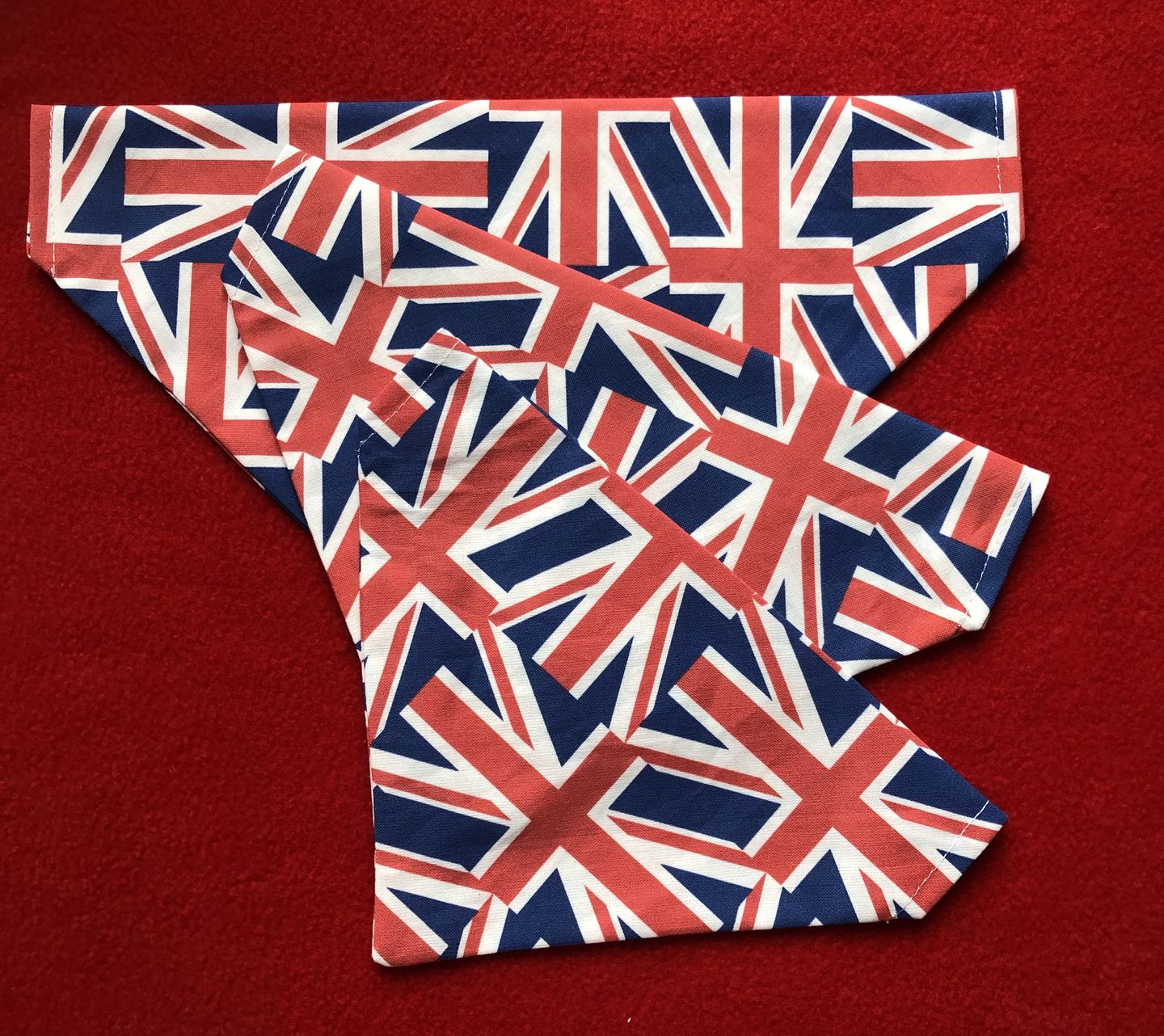 Customer photo review of Diagonal Union Jack Cotton Fabric