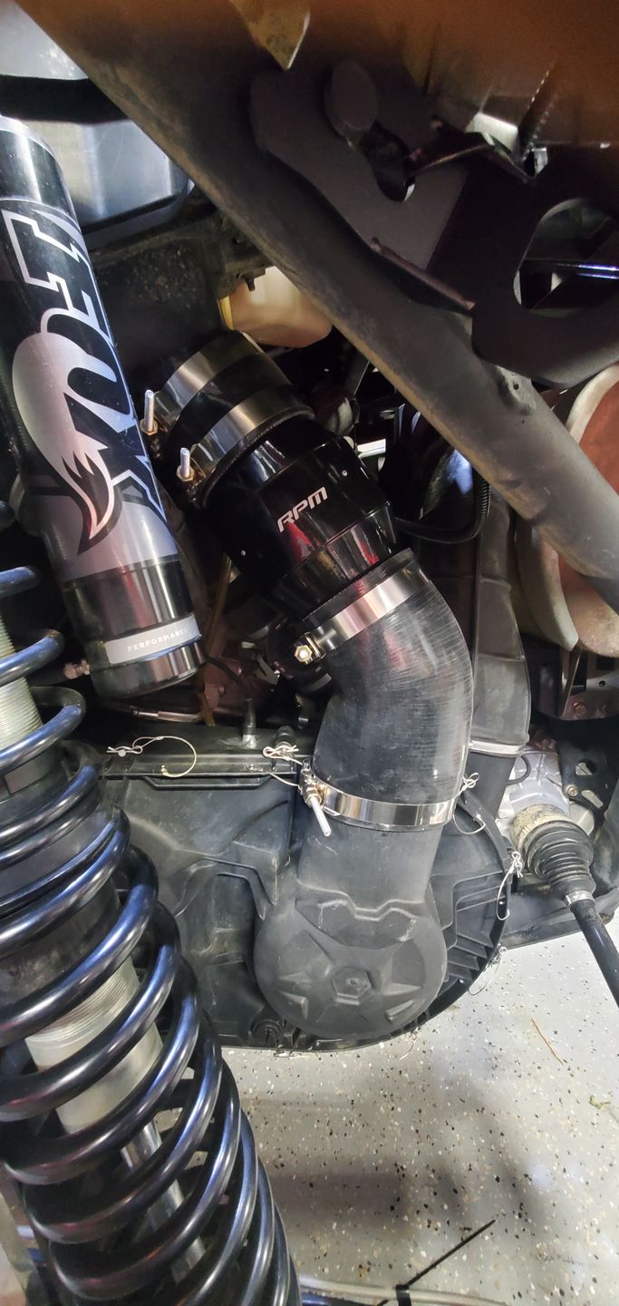 Customer photo review of RPM Can-Am Maverick X3 "ECF" Electric Clutch Fan Kit ~ Lower Clutch / Belt Temperature