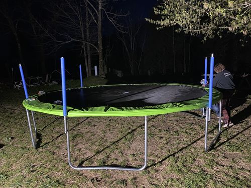 Customer photo review of Kangaroo Hoppers 15FT Round Kids Trampoline