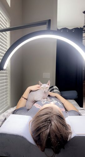 Customer photo review of CosmoGlo Light + Phone Clip