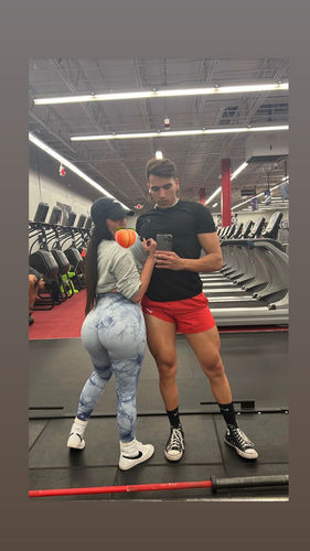 Customer photo review of Light Grey Lightning Marble Scrunch Butt Leggings