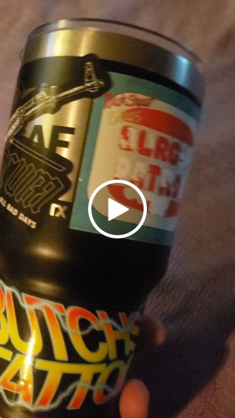 Customer video review of ALL BAD DAYS STICKER